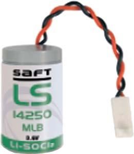 Saft LS 14250 MLB with wire and plug ER-1/2AA Industrial cell Lithium thionyl chloride Battery