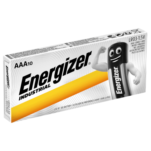 Energizer AAA Industrial Batteries LR6 (Pack 10)