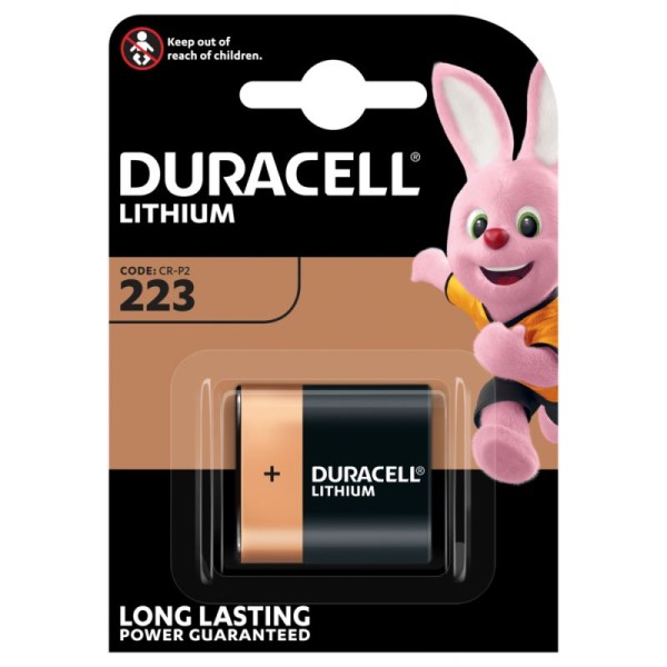 Duracell DL 223 CR-P2 / 6 volt lithium photo battery (1 blister)