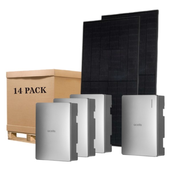 5.6kW QCells Solar Panels with 5kW Hybrid Inverter and 20.5kWh Storage Battery