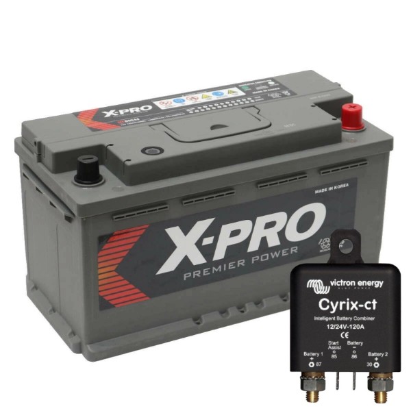 110ah Leisure Battery with Cyrix-ct Intelligent Battery Combiner