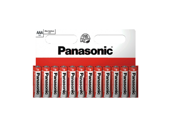 Panasonic Zinc AAA LR3 Micro Battery Zinc Carbon Box of 10