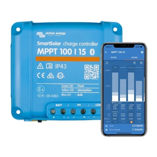 Victron Energy SmartSolar MPPT 100/15 Charge Controller w/ Bluetooth