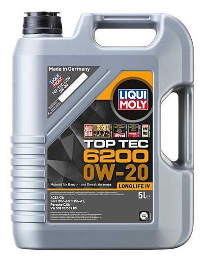 Liqui Moly TOP TEC 6200 0W20 Engine Oil 5LTR
