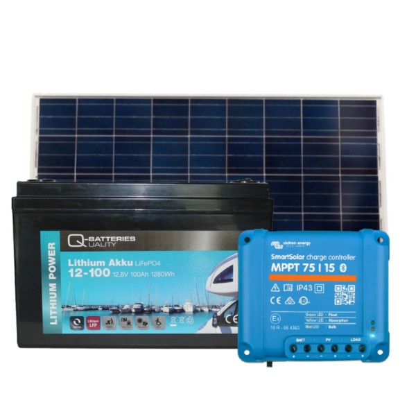 175W Solar kit with 100Ah lithium battery