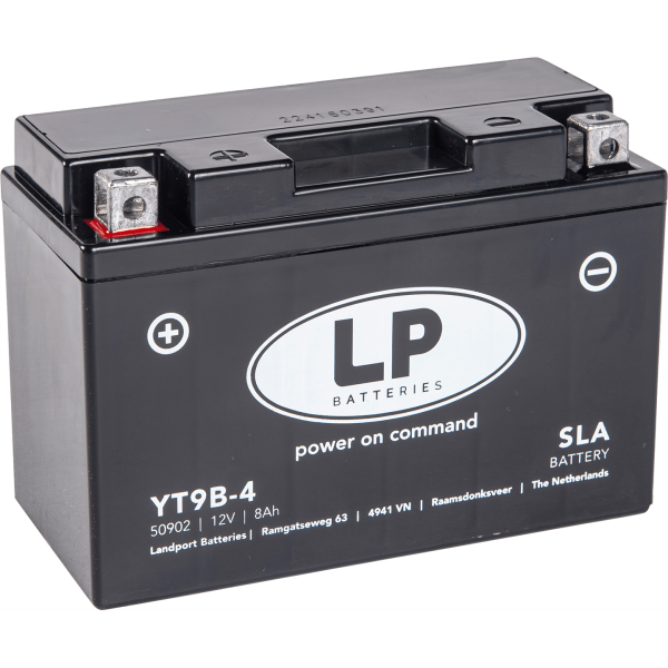 LP YT9B-4 12V 8ah 115CCA Motorcycle battery