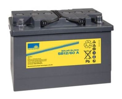 Exide Sonnenschein Solar Block SB12/60 A 12V 60Ah (C100) dryfit Lead Gel Battery / Lead Rechargeabl