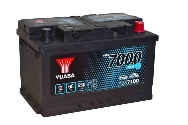 Yuasa YBX7100 12V 65Ah 650A EFB Start Stop Battery