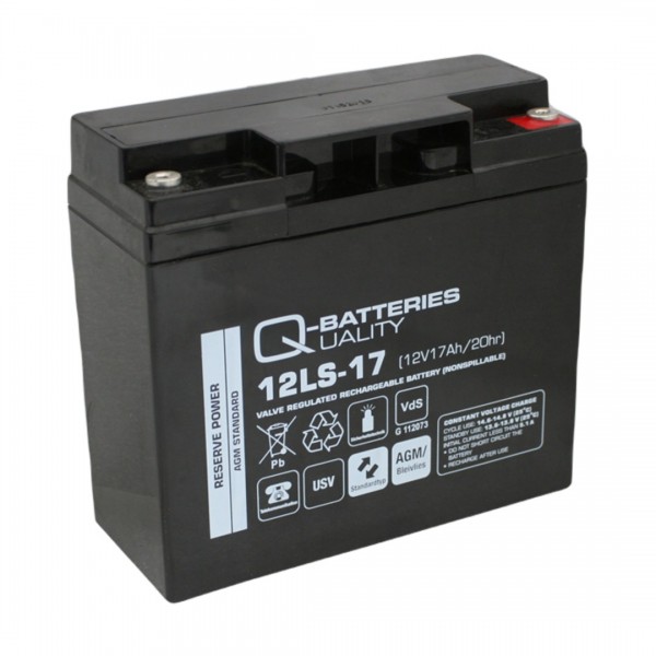 Q-Batteries 12LS-17 12V 17Ah lead fleece battery