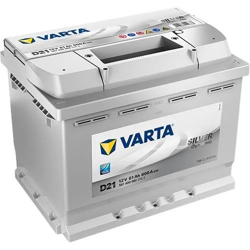 Varta SILVER Dynamic D21 12Volt 61Ah 600A/EN 561 400 060 3162 car battery