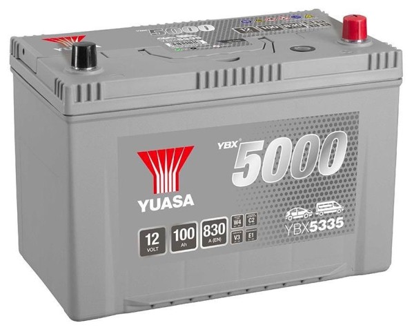 Yuasa YBX5335 12V 100Ah 830A Silver High Performance Battery