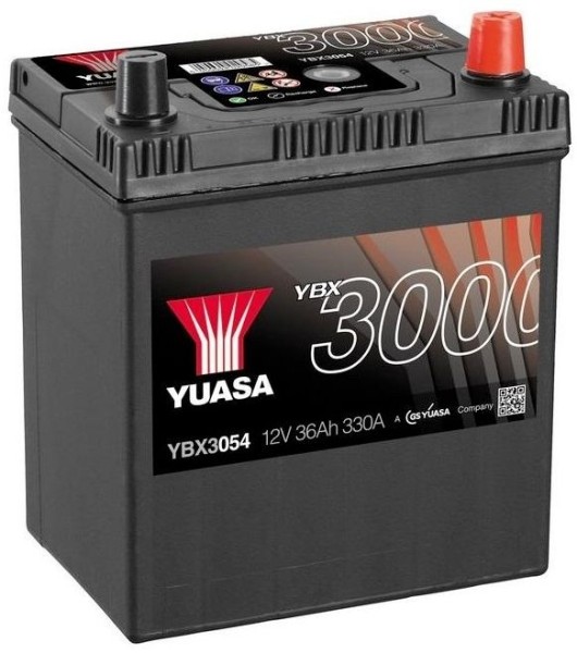 Yuasa YBX3054 Type 054 36Ah 330A/EN 12V Car Battery