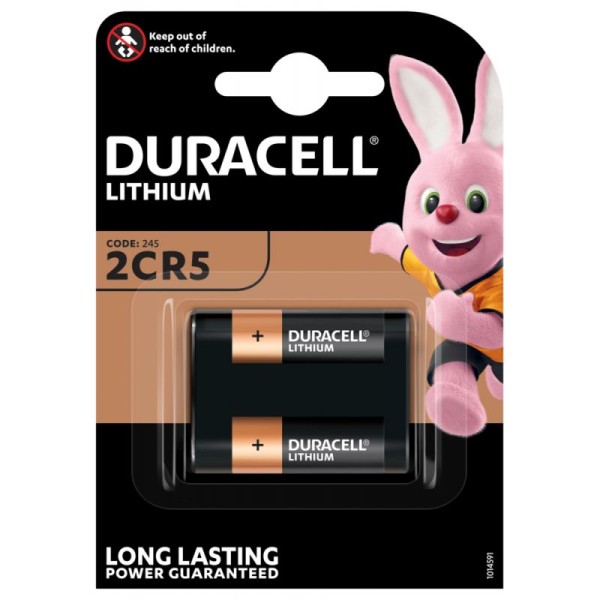 Duracell Ultra DL 245A 2CR5 6 volt lithium photo battery (1 blister)
