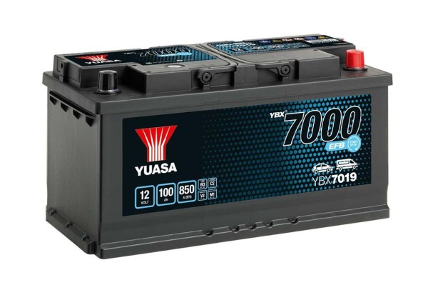 Yuasa Start-Stop EFB car battery YBX7019 12V 100Ah 850A