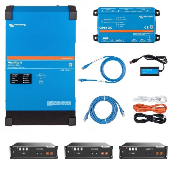 Victron Energy 4kW + 10.5kWh Li-ion battery UPS System Kit