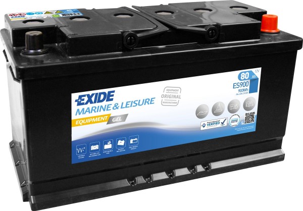 Exide ES900 (replaces G80) 12V 80Ah Gel battery VRLA