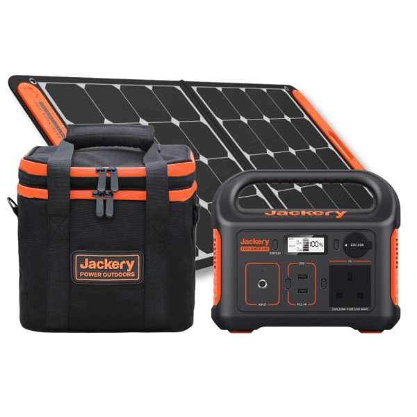 Jackery Explorer 240 Portable Power Station + 100W Solar panel + Carry bag