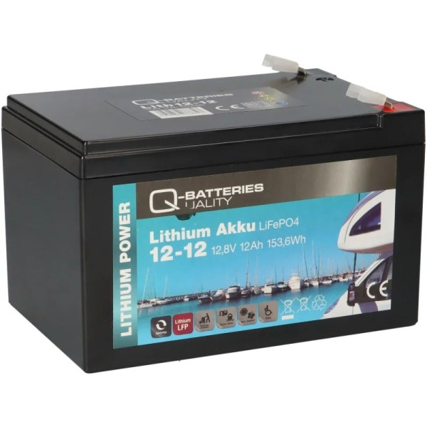 Q-Batteries Lithium Akku 12-12 12.8V 12Ah 153.6Wh LiFePO4