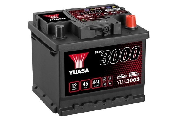Yuasa YBX3063 12V 45Ah 425A/EN Car Battery Type 063