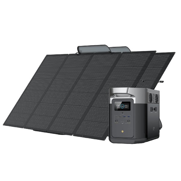 EcoFlow DELTA Max 2000 + 2 x 400W Solar Panels bundle